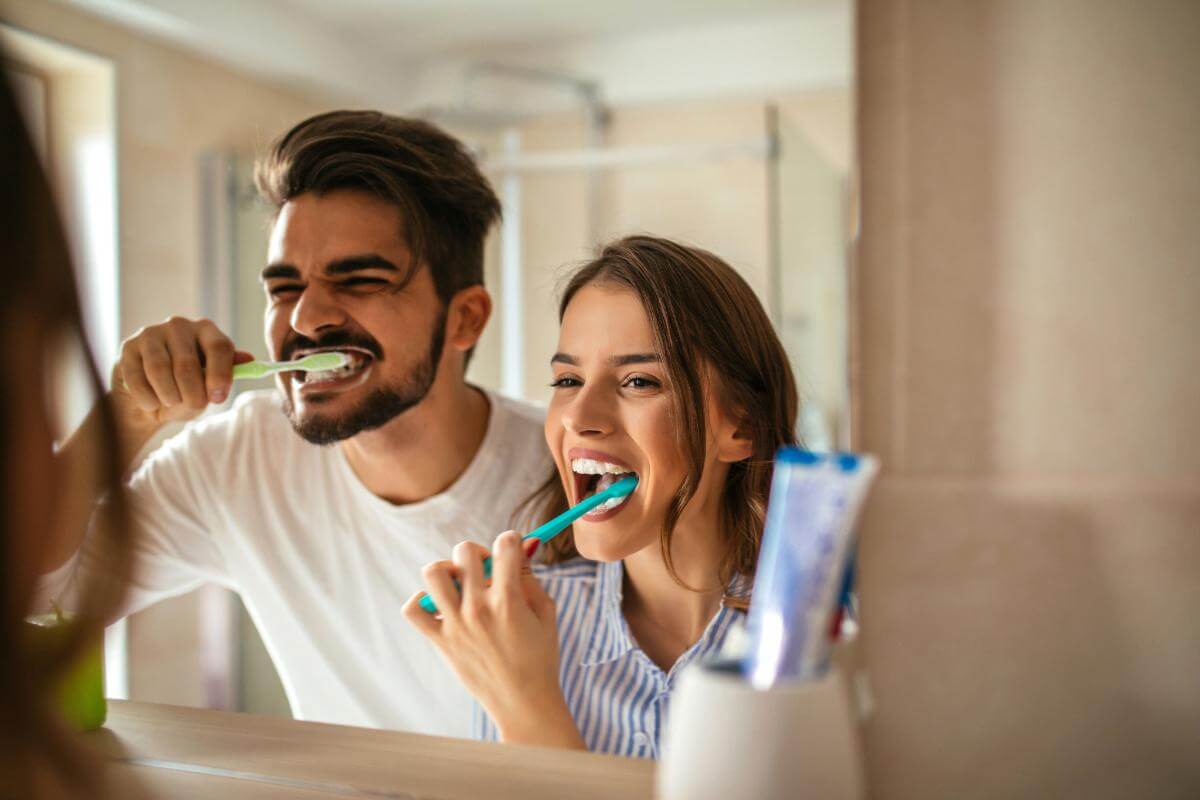 man and woman prevent cavities