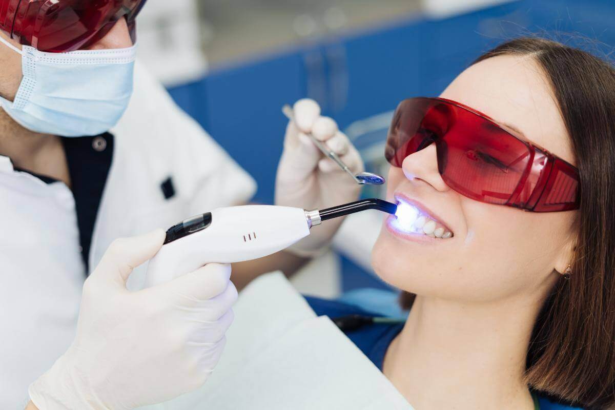 Where can I find laser dental treatment near Columbia, MD woman receives laser dental treatment near columbia md